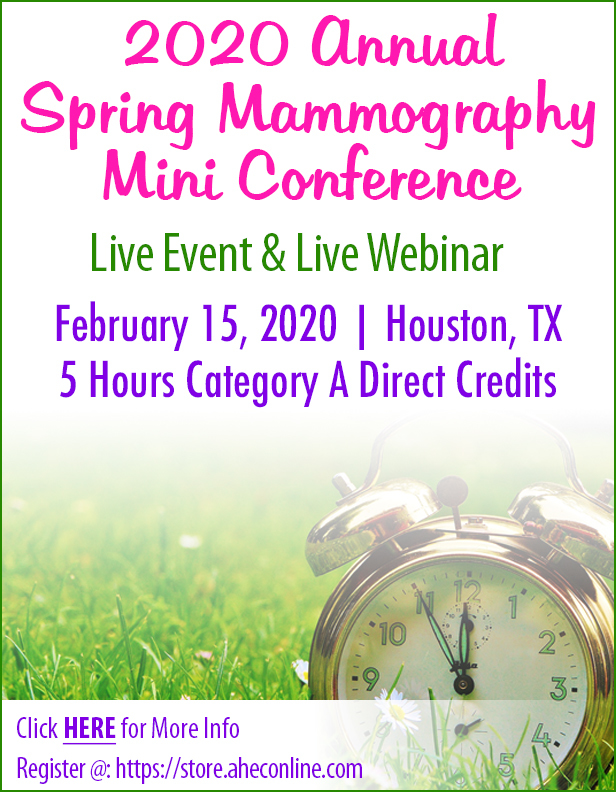 2020 Annual Spring Mammography Mini Conference