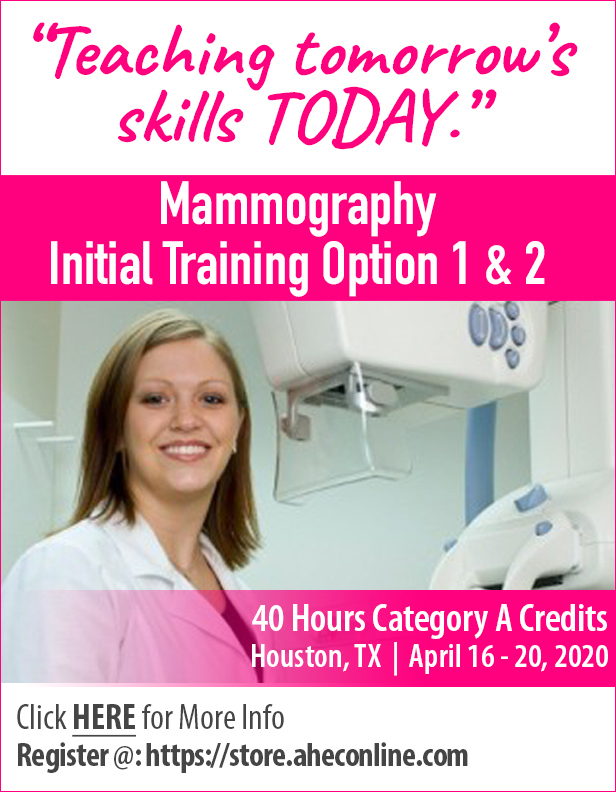 Mammography Initial Training Option 1 & 2