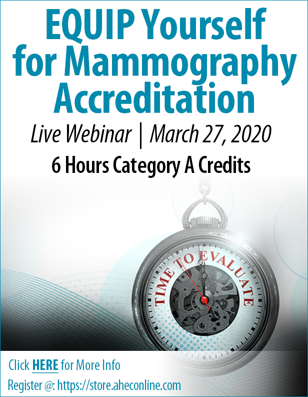 EQUIP Yourself for Mammography Accreditation