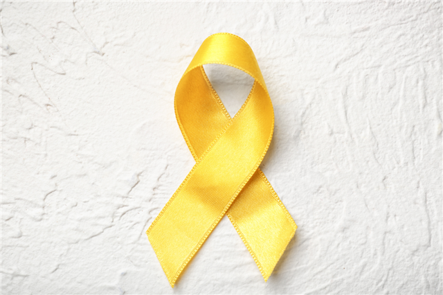 Yellow ribbon for suicide prevention awareness