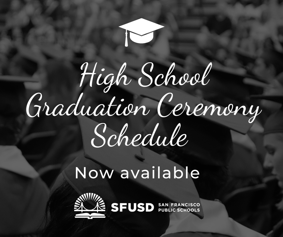 High School Graduation Ceremony Schedule now available
