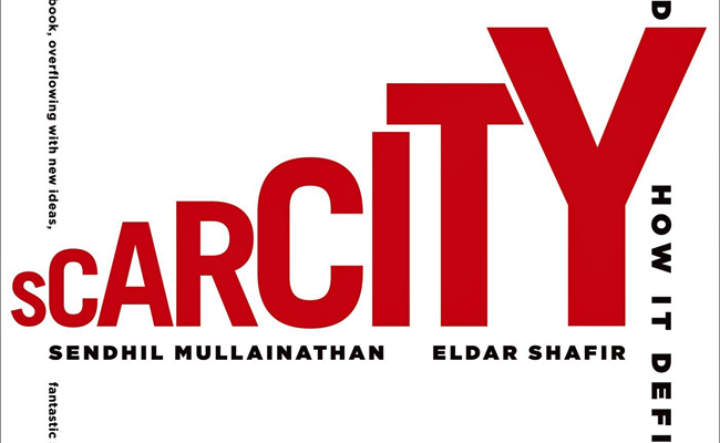 Cover of the book "Scarcity" co-authored by Eldar Shafir.