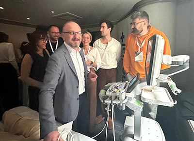 Aleksandar Manolev from North Macedonia tutoring hands on.