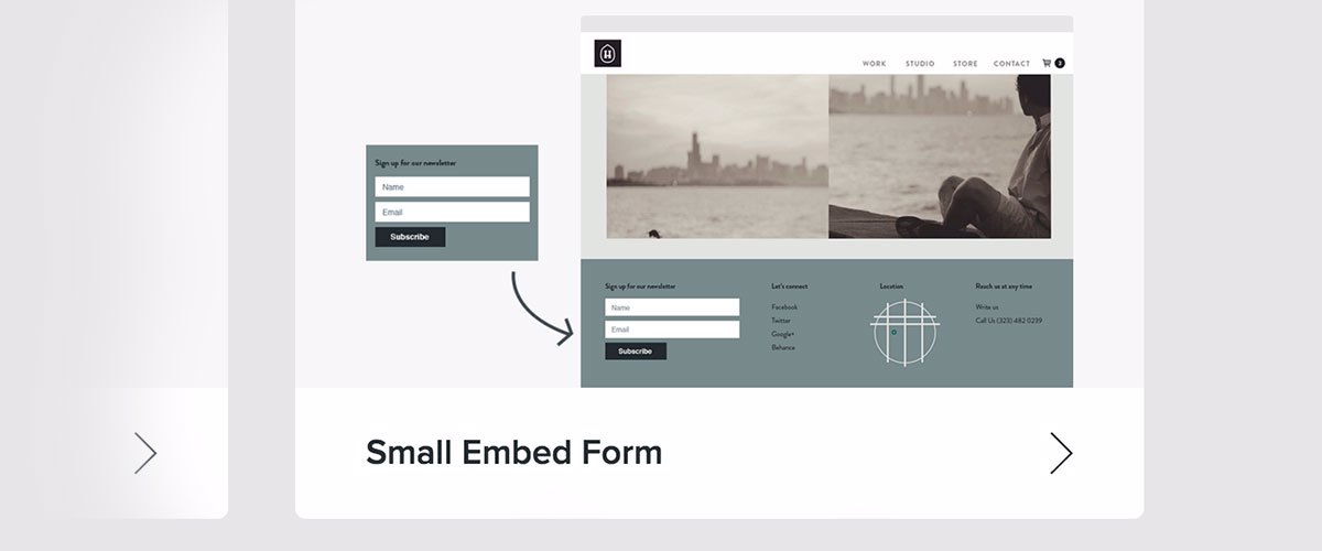New Small Embed Signup Form Builder