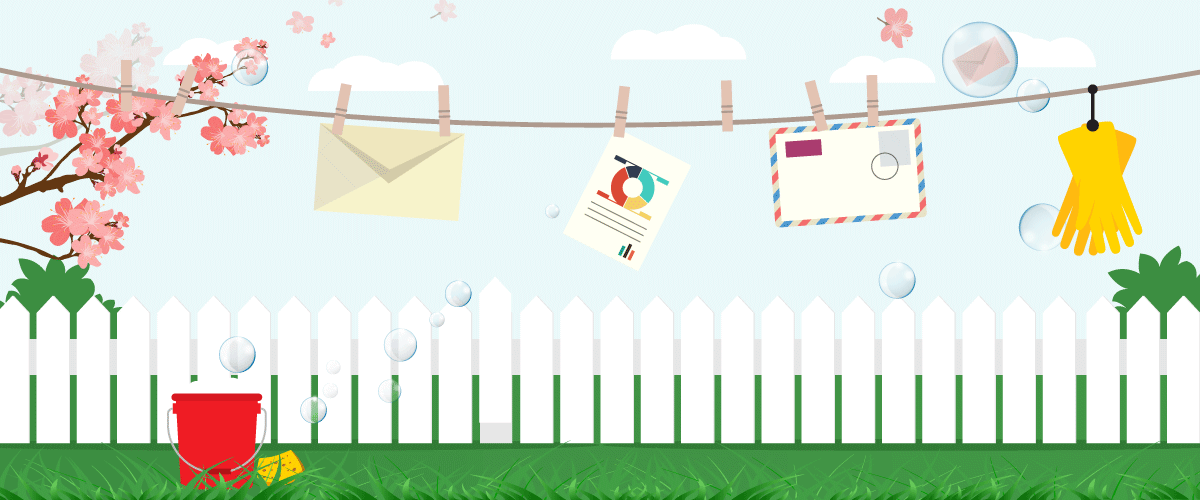 Put the spring in your email marketing with some cleaning