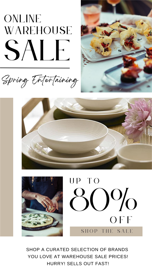 Dinnerware warehouse shop sale