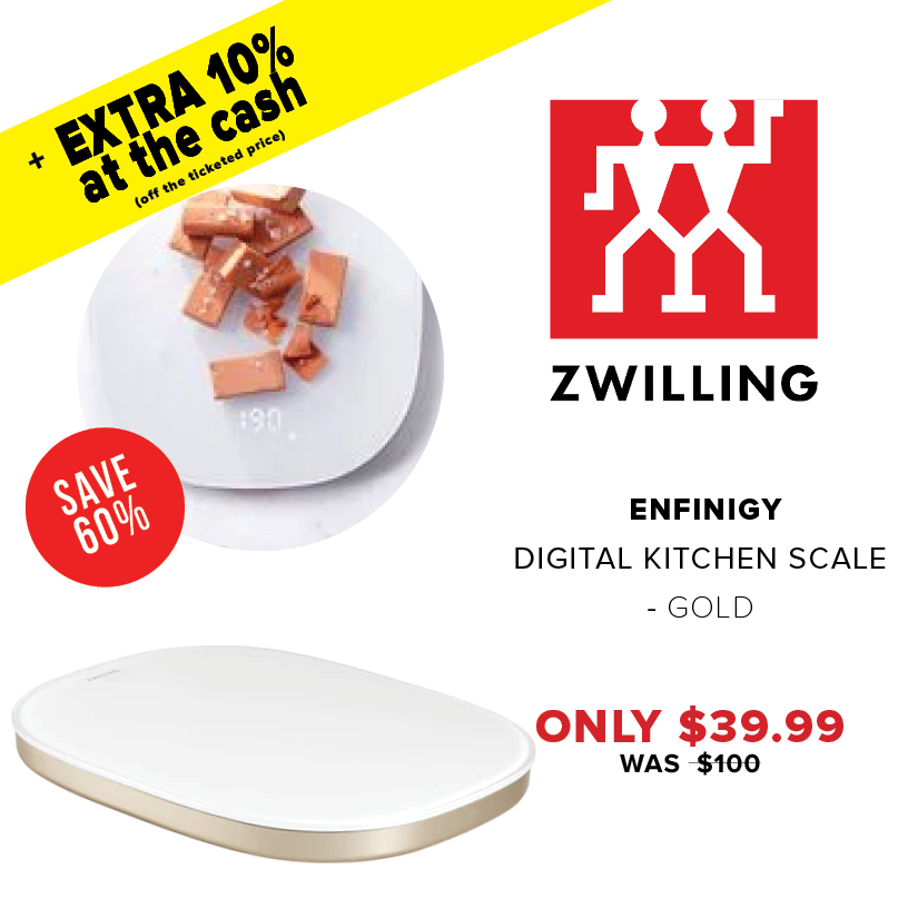 Zwilling Enfinigy Digital Kitchen Scale - Gold