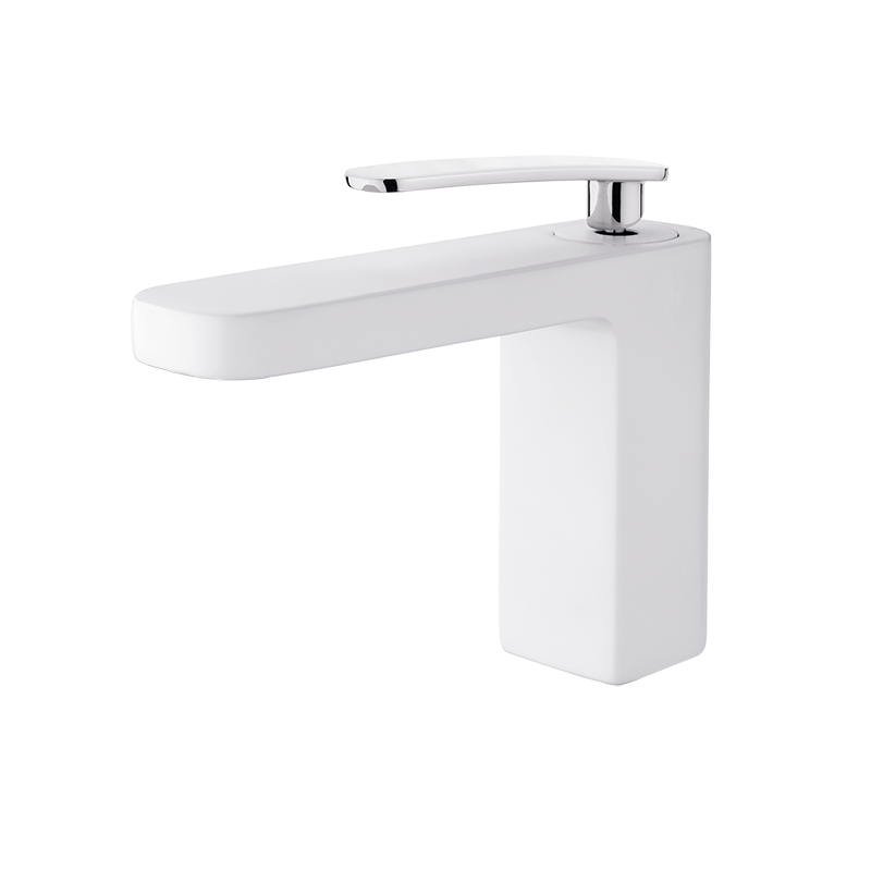 Grifo monomando de lavabo blanco outlet