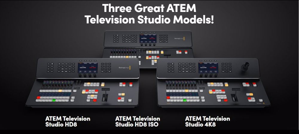 Three Great ATEM Television Studio Models!