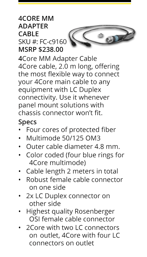 Fieldcast 4 Core MM Adapter