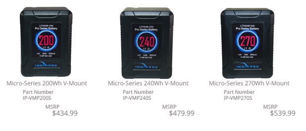 Micro-Series V-Mount Batteries