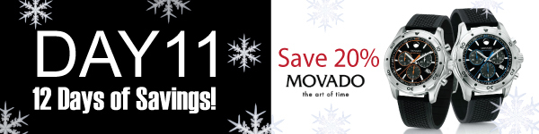 Save 20% on Movado Watches