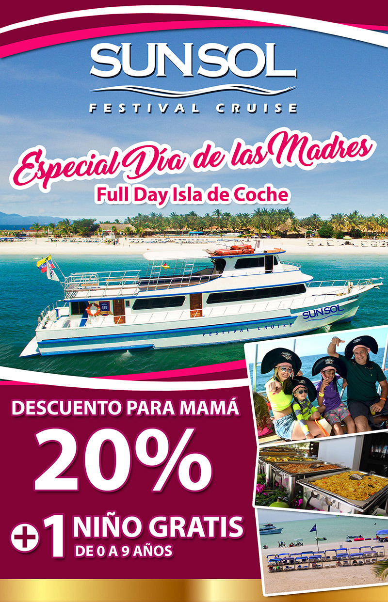 Full Day a la Isla de Coche con Sunsol Festival Cruise