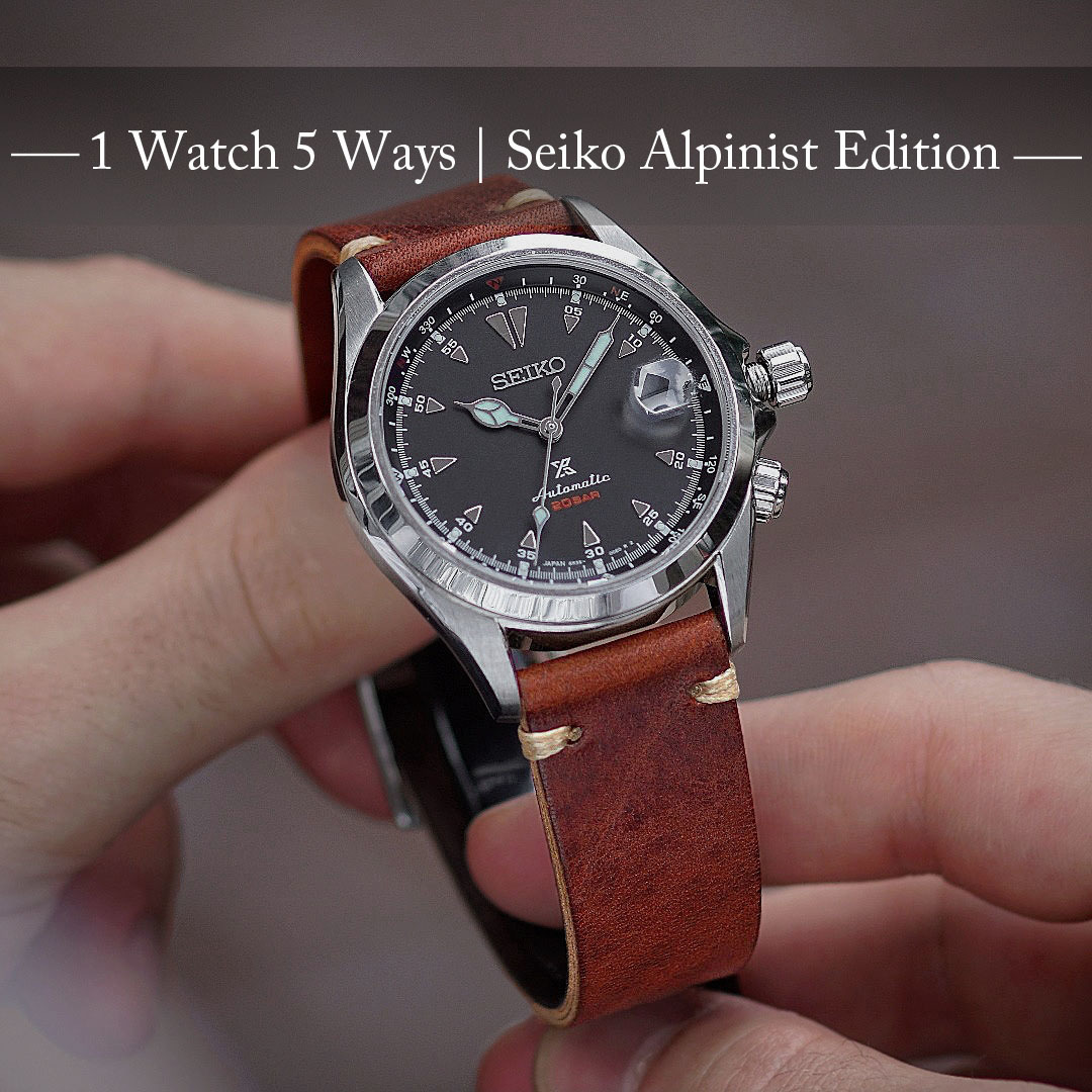 1 Watch 5 Ways | Seiko Alpinist Edition - B & R Bands