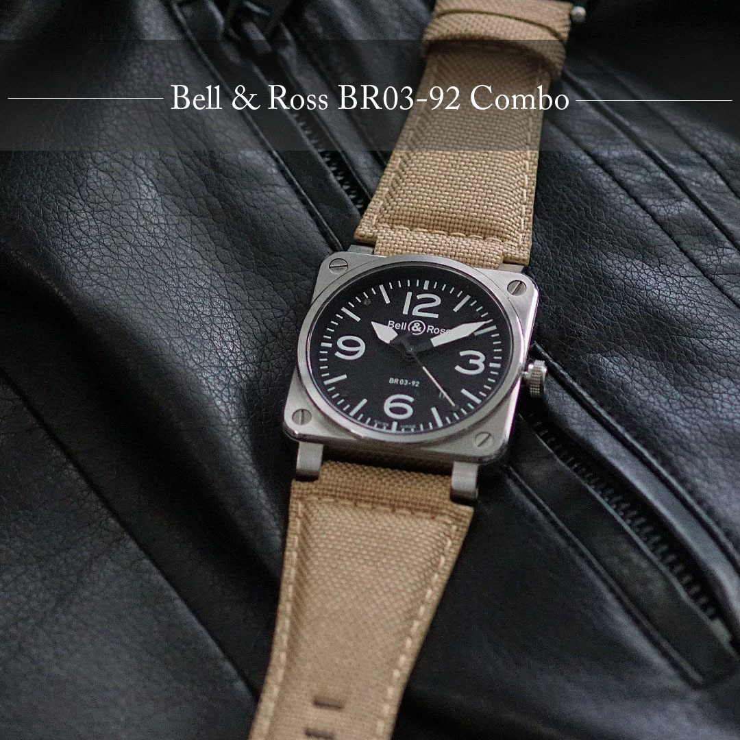 Introducing Bell Ross BR01 BR03 Desert Sand Cordura Watch