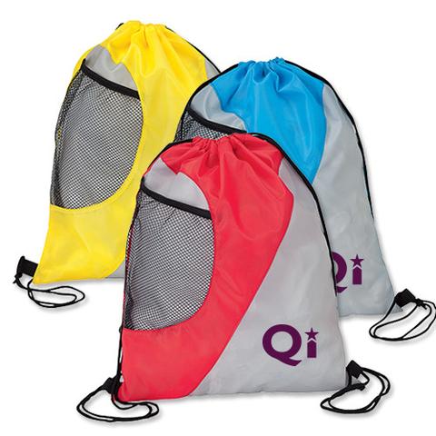 Item No. Q572311 Personalized Drawstring Bags with Gusseted Mesh Pocket As low as $2.84 SHOP NOW!