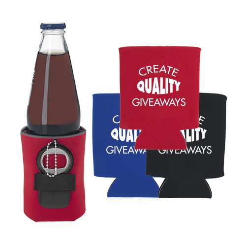 Item No. Q420311 - Custom Kan-Tastic Can Holders with Bottle Opener As low as $0.94 SHOP NOW!