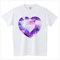 Big Polygon Heart Diamond #Purple 