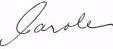 Carole Brush signature