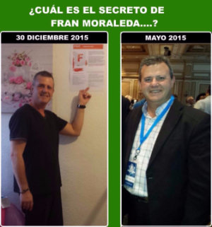 Imagen de Fran Moraleda antes y después de su cambio!