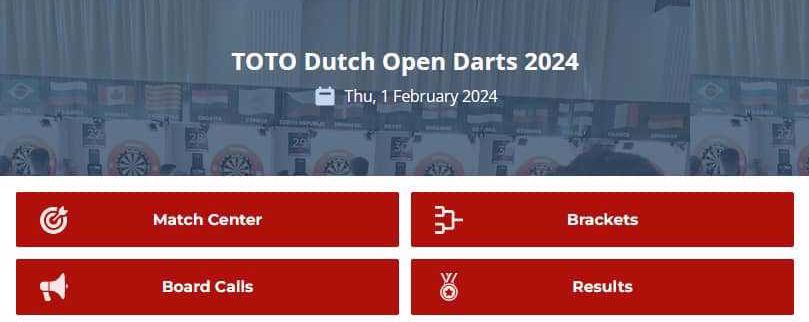 TOTO Dutch Open Darts on DCTV