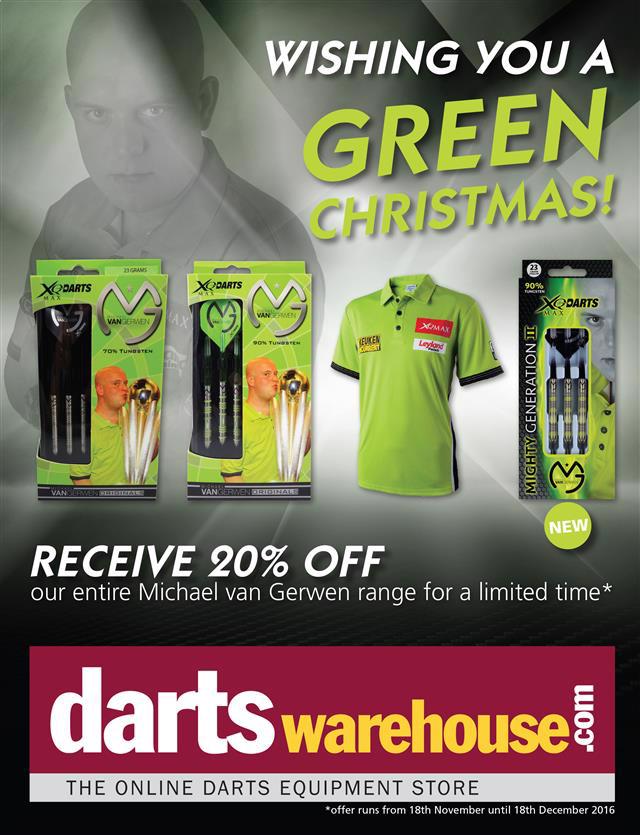 20% off MVG products at dartswarehouse.com