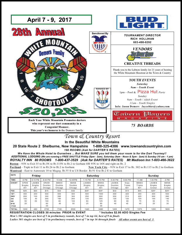 White Mountain Shootout Flyer