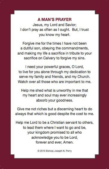 Click to download A Man's Prayer