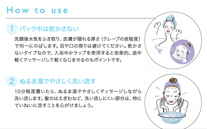 ジェルマスク使用イメージ