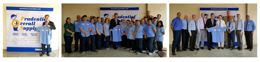 PRUDENTIAL OVERALL SUPPLY HOSTS CONGRESSIONAL VISIT AT ITS RIVERSIDE, CA LAUNDRY PROCESSING FACILITY