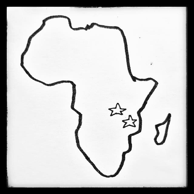 e-NABLE Internship in East Africa - map with Rwanda & Tanzania