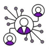 Community Hub icon: social network