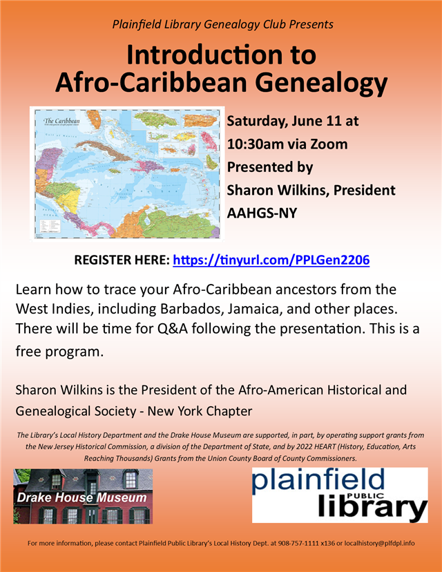genealogy club afro-caribbean genealogy resources flyer
