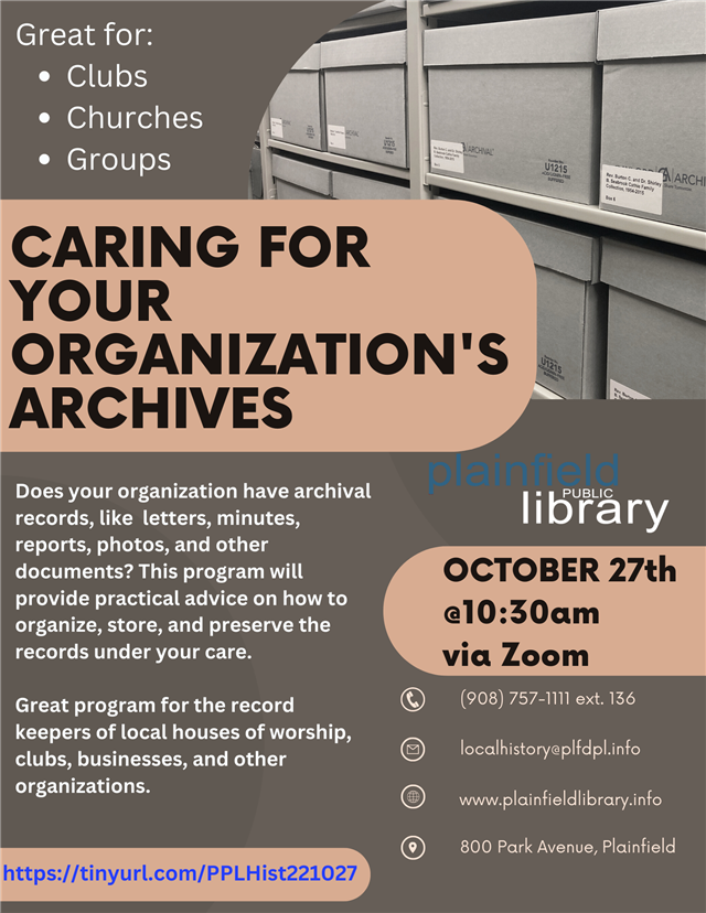 Caring for your organization's archives