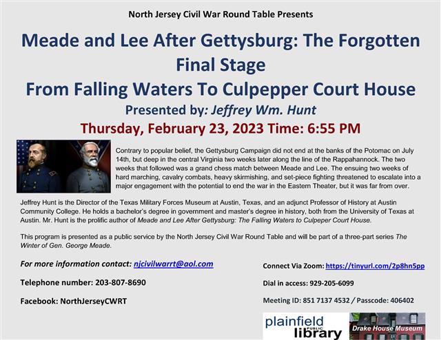 North Jerseyy Civil War Roundtable