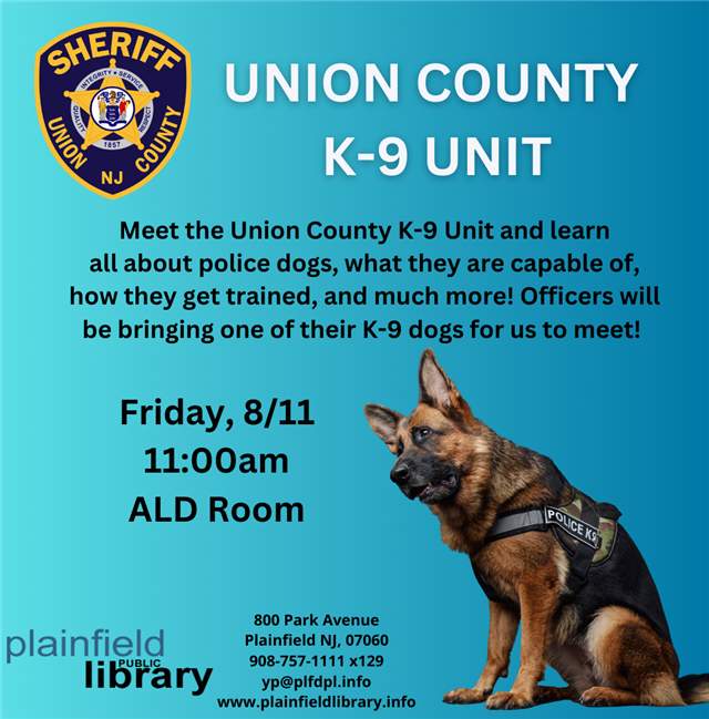 Union County K-9 unit visit