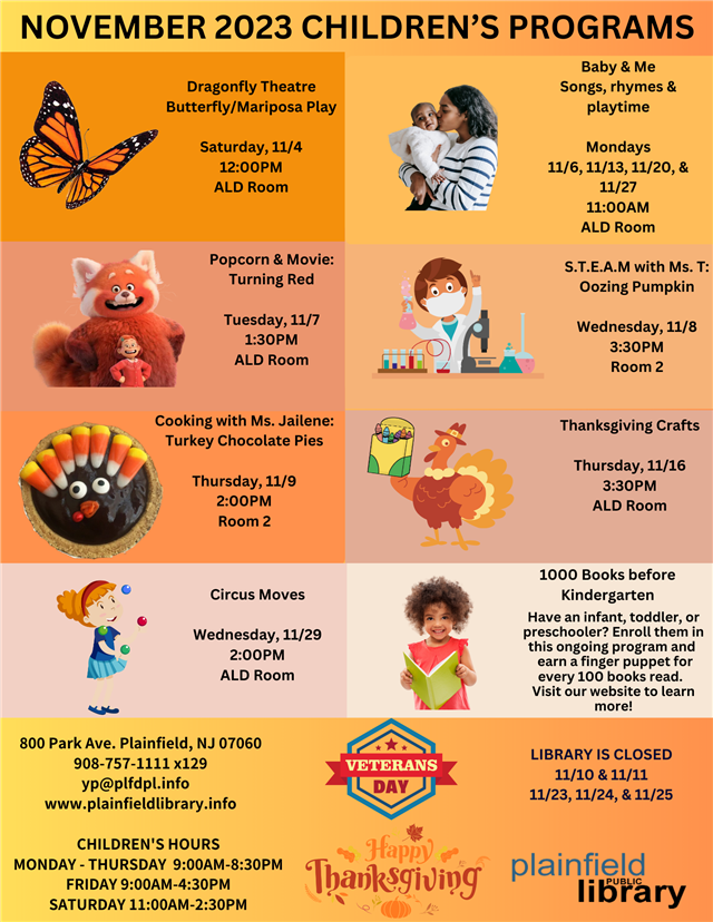November Kids Programs