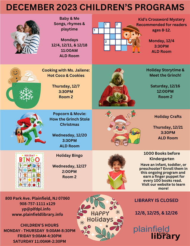 November Kids Programs