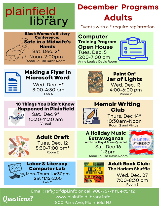 Adult Programs December 23