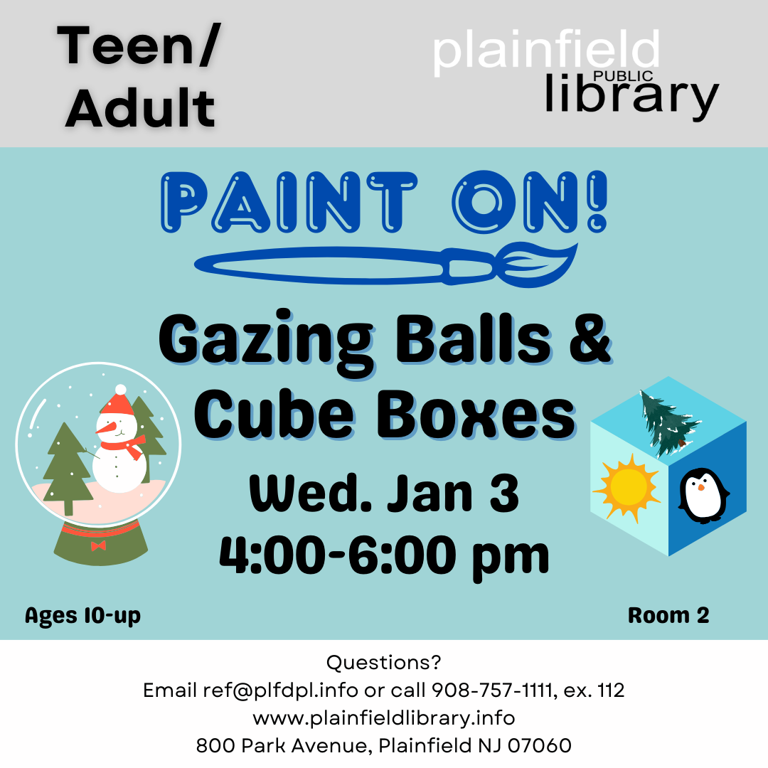 paint on! gazing balls and cube boxes