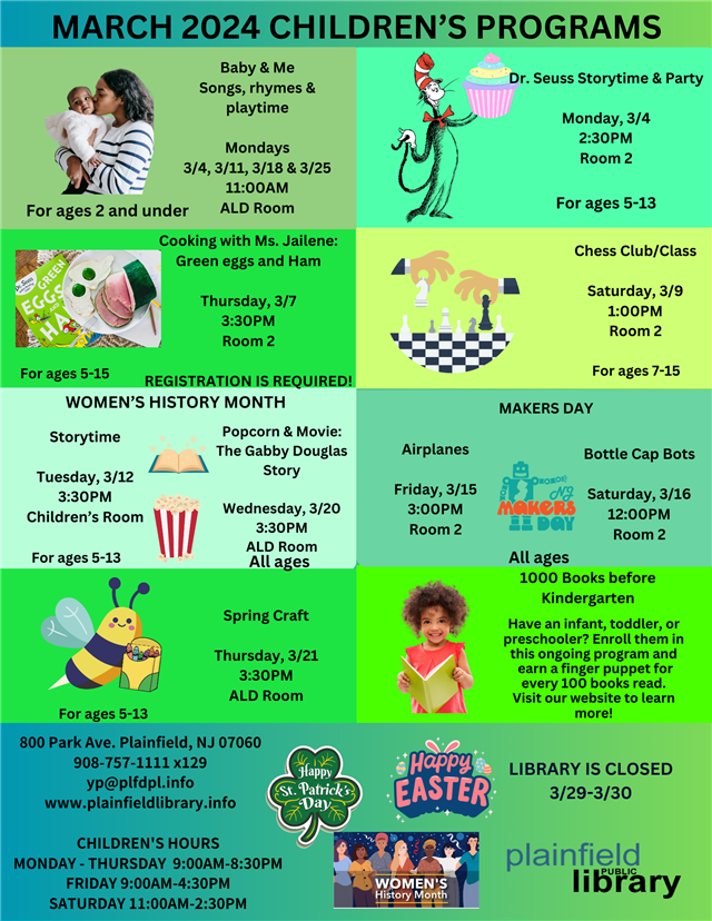 March2024 programs for children