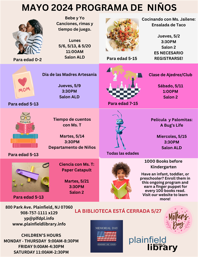 Mayo 2024 Programa de Ninos