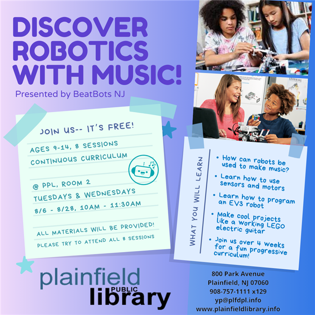 discover robots with music