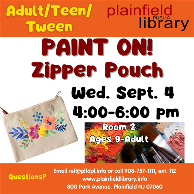 Paint On! Zipper Pouch.