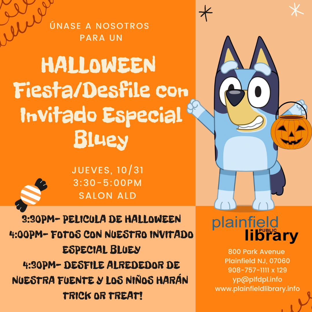 Halloween Fiesta/Desfile con Invitado Especial Bluey