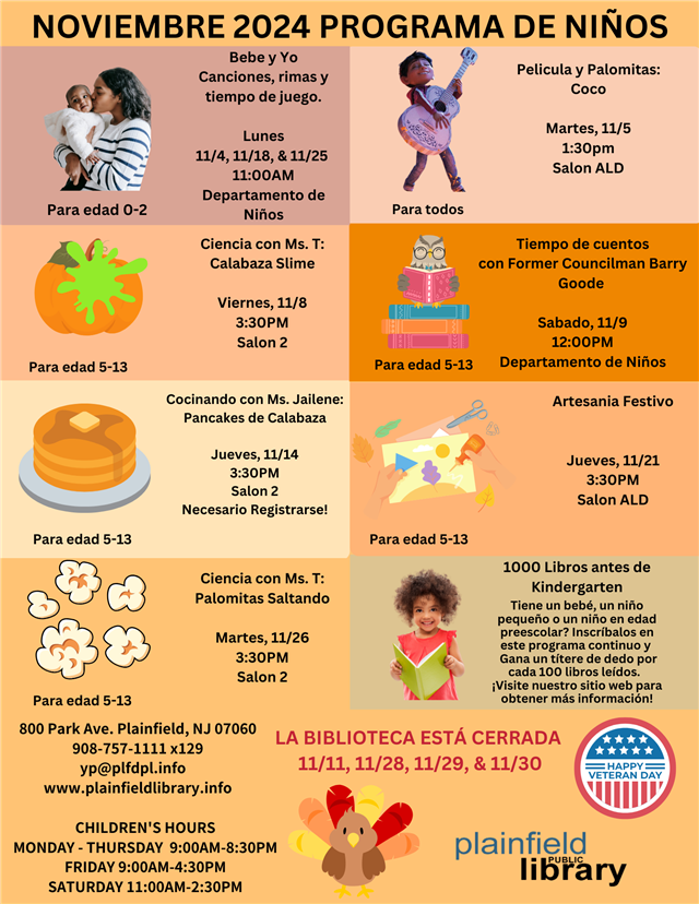 Noviembre 2024 Programa de Ninos