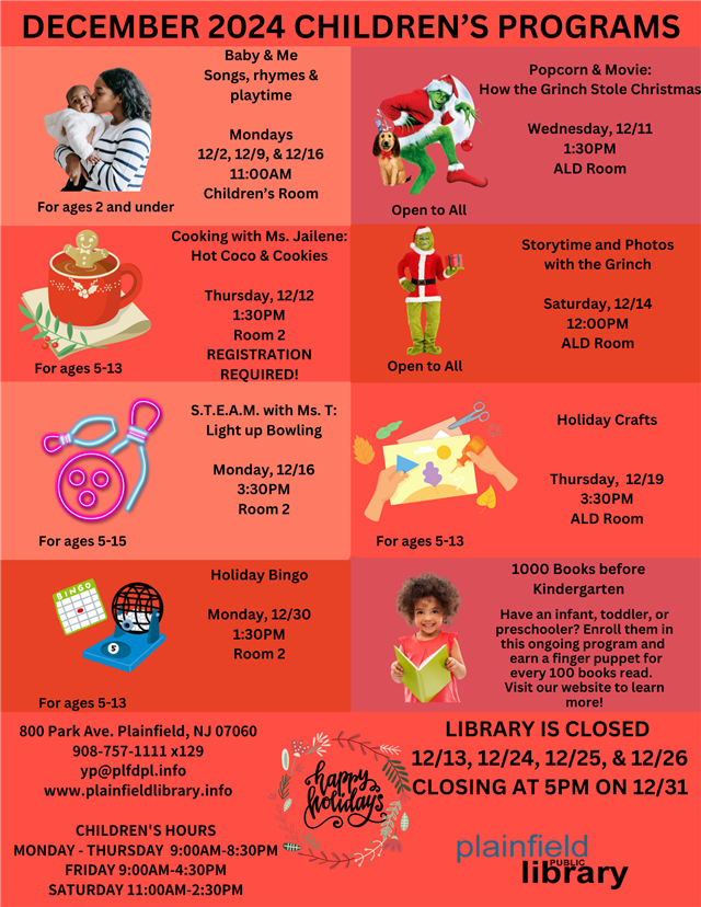 November 2024 Children's Programs