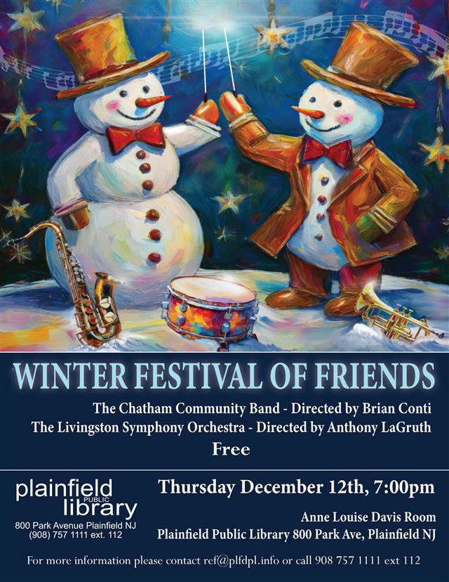 winter festival of friends with Chatham Town Band and Livingston Symphony Orchestra