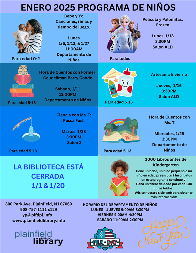 Enero 2025 Programa de Ninos