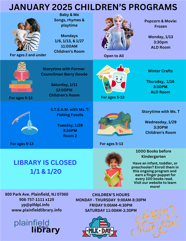 January 2025 Children's Programs